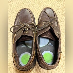 Aetrex Men's Dark Brown Boat Shoes